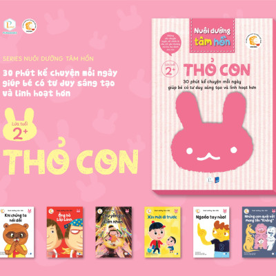 Bộ nuôi dưỡng tâm hồn - Bộ Thỏ Con lứa tuổi 2+ (trọn bộ gồm 6 quyển) - Shichida