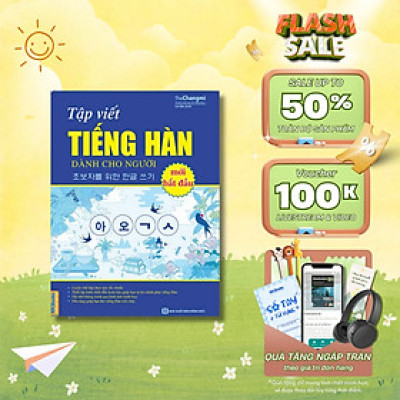 Sách - Tập viết tiếng Hàn dành cho người mới bắt đầu MCBooks