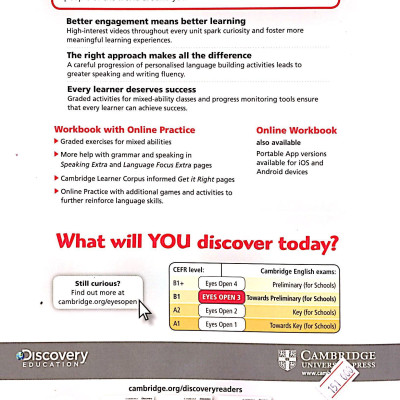 Eyes Open Level 3 Workbook w Online Practice