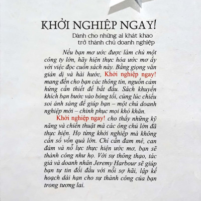 Khởi Nghiệp Ngay ! - Vanlangbooks