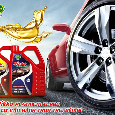 Dầu Nhớt động cơ Ô tô PLATINUM CI4/SL 20W50 (4 Lít) (Đỏ)