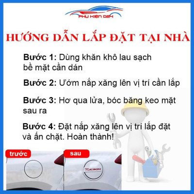 Ốp nắp bình xăng City 2015-2020 vân cacbon chống trầy trang trí ô tô