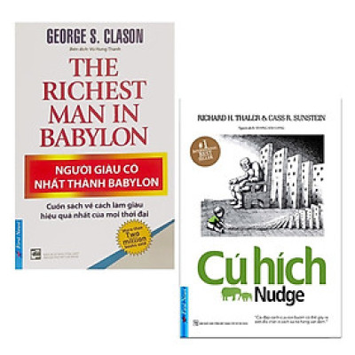 Combo 2 Cuốn Sách Kinh Tế Cực Hay: Người Giàu Có Nhất Thành Babylon (Tái Bản 2019) + Cú Hích (Tái Bản) / Sách Kỹ Năng Làm Việc - Bài Học Kinh Doanh (Tặng Kèm Bookmark Happy Life)