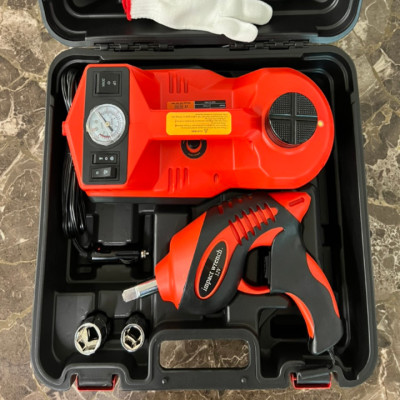 Bộ nâng kích gầm điện, kiêm máy bơm lốp và máy siết ốc ô tô đa năng 3 trong 1 ROGTZ TY-003 - HÀNG CHÍNH HÃNG