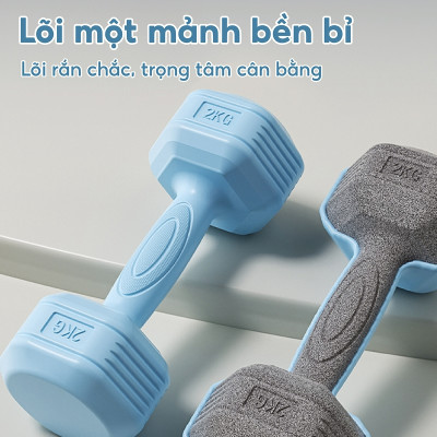 BG Tạ tay 314 tạ tập tay lõi bê tông bọc nhựa PVC cao cấp tập gym tại nhà (hàng nhập khẩu)