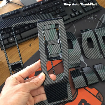 Ốp nội thất Carbon Mazda 3 2020 2021 chất liệu nhựa vân carbon cao cấp