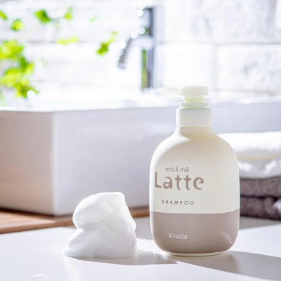 Dầu Gội Dưỡng Tóc Chắc Khoẻ Dành Cho Cả Gia Đình Kracie Ma & Me Latte Shampoo 490mL