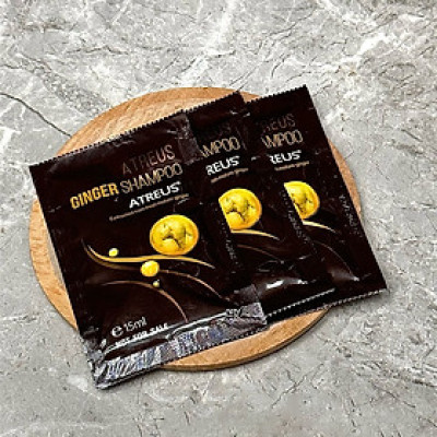 dây 10 gói dầu gội gừng giảm ngứa đầu ATREUS Ginger Shampoo Thái Lan 10x15ml