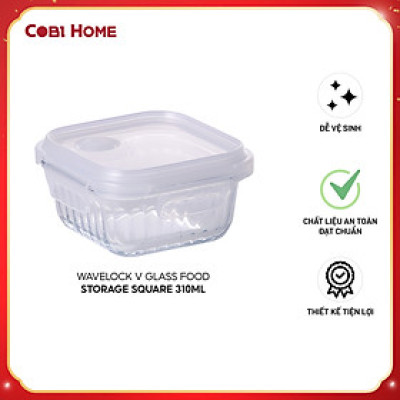 Hộp Thủy Tinh Chịu Nhiệt Wavelock V , Nhiều Size , dễ dàng lựa chọn . Nhập khẩu chính hãng Cobi home.