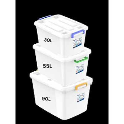 THÙNG NHỰA NẮP QUAI GÀI CÓ BÁNH XE - THÙNG ĐỰNG ĐỒ ĐA NĂNG  THÙNG NHỰA DUY TÂN