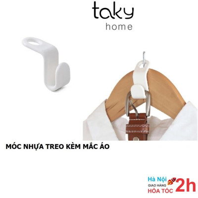 3 Đầu Nối Nhựa Móc Treo Quần Áo, Treo Đồ Đa Năng Nhỏ Gọn, Tiện Dụng Tủ Quần Áo, Gọn Gàng, Tiết Kiệm Không Gian. TakyHome 2290