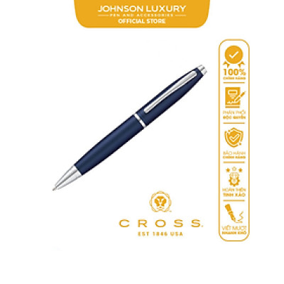 Bút Ký Doanh Nhân Cao Cấp CROSS Calais Màu Xanh Dương Kim Loại Nhám