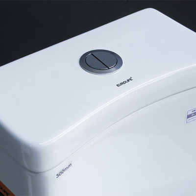 Bồn cầu 1 khối cao cấp tiêu chuẩn xuất Châu Âu, men Nano tuyết bóng sáng, nắp đóng siêu êm, 2 chế độ xả Eurolife EL-LUX 033 (Trắng)