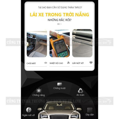 Thảm taplo xe KIA SONET lông Cừu 3 lớp, có chống trượt