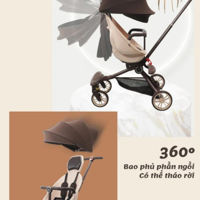 Xe đẩy gấp gọn baobaohao V18 , cao cấp 5 chế độ