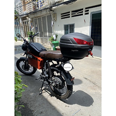 Thùng Givi B27N gắn cho xe máy điện Datbike Weaver 200, thùng Givi B27N và baga gắn cho Weaver200