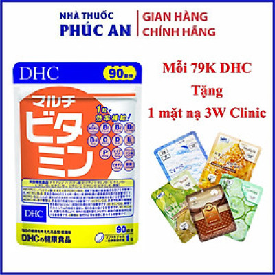 Viên uống vitamin tổng hợp DHC Multi Vitamins Nhật Bản 30 - 90 ngày bổ sung 12 loại vitamin