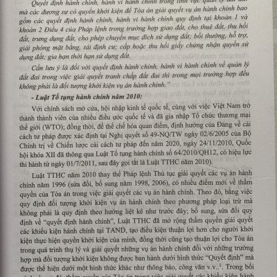 Kỹ năng giải quyết vụ án hành chính trong lĩnh vực Quản lý đất đai và thực tiễn xét xử của Tòa án nhân dân