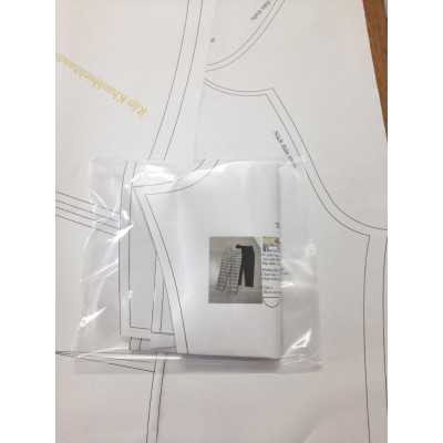 Rập giấy may đầm bầu BA25- bản vẽ