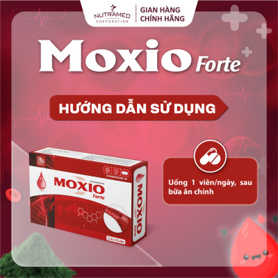 Viên uống Moxio Forte hỗ trợ bổ máu, tăng cường sức đề kháng, ngăn ngừa nám da (30 viên) - Nutramed