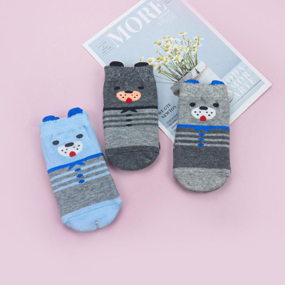 Combo Tất Chống Trượt Cho Bé 0-3 Tuổi LUPERI GT29 chất liệu cotton siêu mềm thấm hút mồ hôi kháng khuẩn an toàn cho da