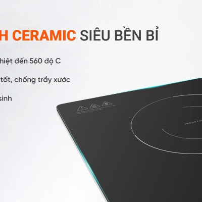 Bếp điện từ đơn Livotec LIS-668 2.000W 8 mức công suất - Miễn phí vận chuyển toàn quốc - Bảo hành 24 tháng - Hàng chính hãng