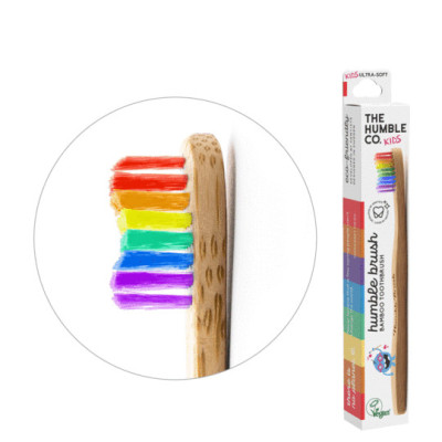 BÀN CHẢI TRE THE HUMBLE, LÔNG SIÊU MỀM -TRẺ EM (CẦU VỒNG- 89269US)