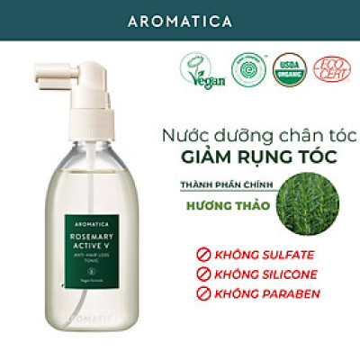 Nước Dưỡng Tóc Giảm Rụng Tóc Aromatica Rosemary Active V Anti-Hair Loss Tonic 100ml