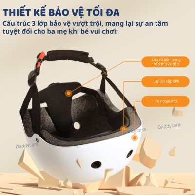 Mũ bảo vệ đầu cho bé kèm bảo vệ đầu gối, tay chân cho bé Mideer Protective Clothing Bike
