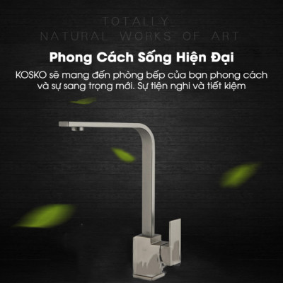Vòi Rửa Bát Chén Dẹt Nóng Lạnh ABG Inox 304 Cao Cấp, Hai Chế Độ Nóng Lạnh, Xoay 360 Độ, Tặng Kèm Hai Dây Cấp Nóng Và Lạnh -Hàng Chính Hãng