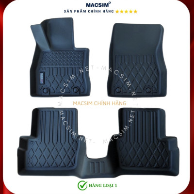 Thảm lót sàn xe ô tô Mazda 2 2016- nay Nhãn hiệu Macsim chất liệu nhựa TPE cao cấp màu đen