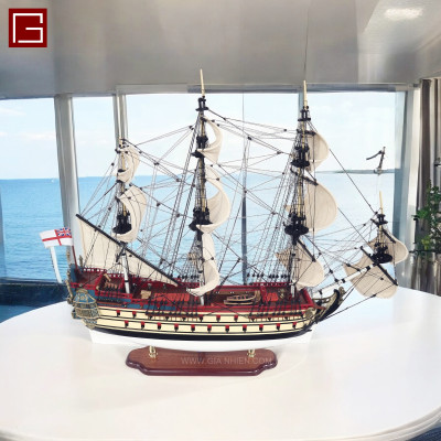 Mô Hình Thuyền Gỗ Phong Thủy LA LICORNE / UNICORN  Gia Nhiên, Thuyền Buồm Gỗ chất liệu gỗ tràm chuẩn xuất khẩu