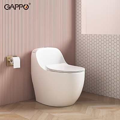 BỒN CẦU ĐẶT SÀN 1 KHỐI KÉT LIỀN NHẬP KHẨU NGA GAPPO GM501 MEN TUYẾT - HÀNG CHÍNH HÃNG