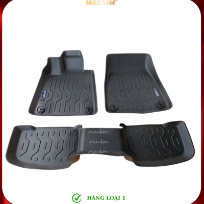 Thảm lót sàn xe ô tô Porsche Taycan (hn) Nhãn hiệu Macsim chất liệu nhựa TPV cao cấp màu đen