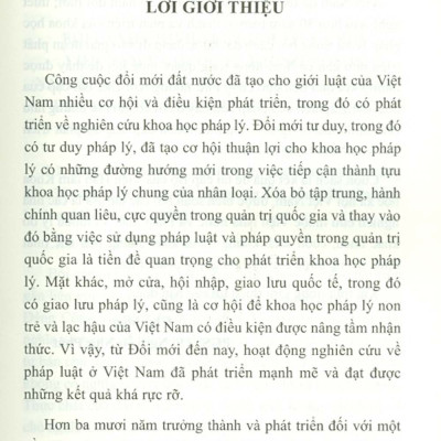 Tổng Quan Tình Hình Nghiên Cứu Về Pháp Luật Ở Việt Nam Trong Hơn 30 Năm Qua