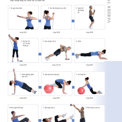 70 Bài Tập Cải Thiện Vóc Dáng Tăng Sự Dẻo Dai (Bản in màu)