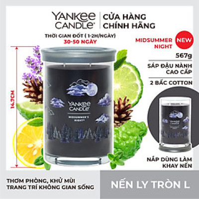 Nến ly tròn sáp đậu nành Yankee Candle size L (567g) - Midsummer