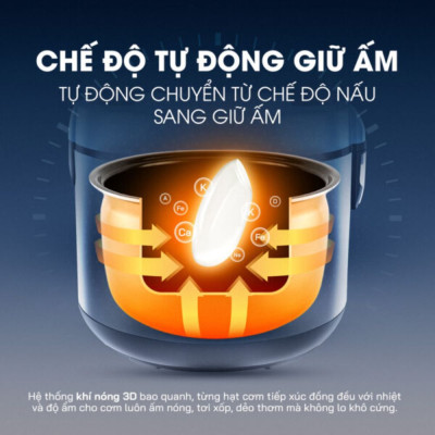 Nồi Cơm Điện lòng niêu Mishio – hàng chính hãng