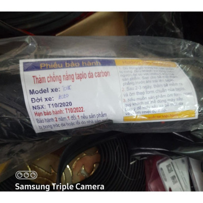 Thảm Taplo Xe Mazda 2 đời 2015-2023 loại da dày cao cấp 3 lớp chống trượt Da Carbon đen