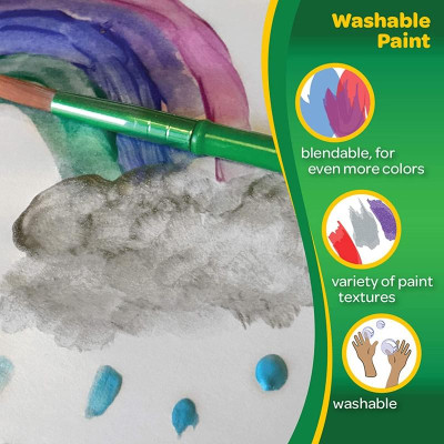 Bộ Màu Nước 42 Màu Tẩy Rửa Được - Crayola Washable Kids Paint