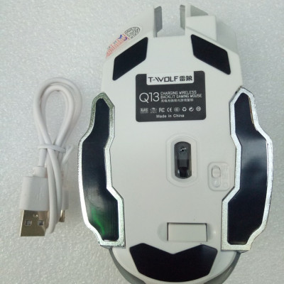 Chuột không dây cao cấp T-WOLD Q13 dùng pin sạc- Mouse ko dây T-WOLD Q13 - Hàng chính hãng