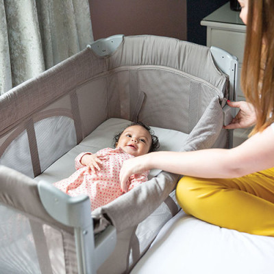 Giường Cũi Trẻ Em Joie Kubbie Sleep Foggy Gray