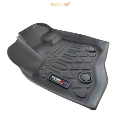 Thảm lót sàn xe ô tô Ford Explorer 2015-2019 (sd) Nhãn hiệu Macsim chất liệu nhựa TPE cao cấp màu đen