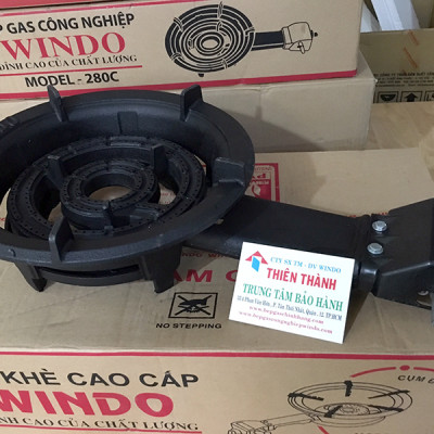 Bếp gas công nghiệp lửa lớn Windo -280  (đầu đốt gang đúc nguyên khối, 3 vòng lửa) -  Hàng Chính Hãng