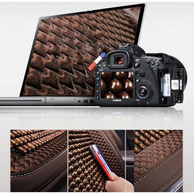 Áo trùm lót bọc ghế da xe ô tô Toyota Corolla Altis da hạt gỗ tự nhiên CAO CẤP