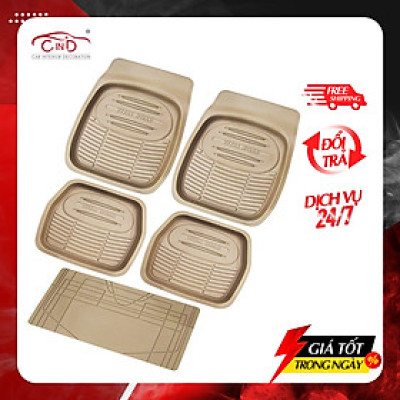 Bộ Thảm Lót Sàn Ô Tô PACKY PODA 5455 Màu Kem 4 Chỗ