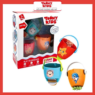 Đồ Chơi Nhà Tắm TOONYKIDS Cho Bé - SFUNNY WATER BUCKET TN001 [Tặng Kèm Sticker]
