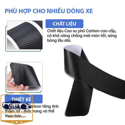 [SUZUKI] Bộ 9 Miếng Dán Vân Carbon Chống Trầy Xước Bậc Cửa Ô Tô Dành Cho Hãng Xe SUZUKI - Hàng Chính Hãng