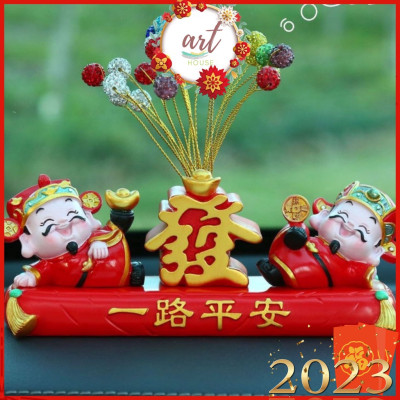 Mô Hình Thần Tài Cầu Lộc Năm Mới Cho Gia Chủ - Phụ kiện trang trí bàn học, xe hơi - Art House