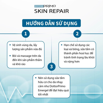 Kem Bôi Chàm DottorPrimo Skin Repair Giúp Làm Dịu Da Khô, Kích Ứng, Tróc Vẩy 20ml / 50ml